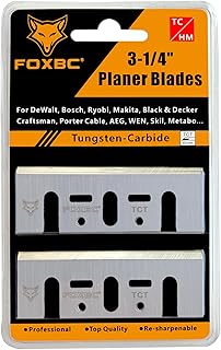 3-1/4 Inch 82mm TCT Carbide Planer Blades Replacement For Makita N1900B, KP0810, XPK01, DeWalt D26676, DW6655, DW680, Bosch 1594 PA1205, Ryobi and most Hand-Held Planer