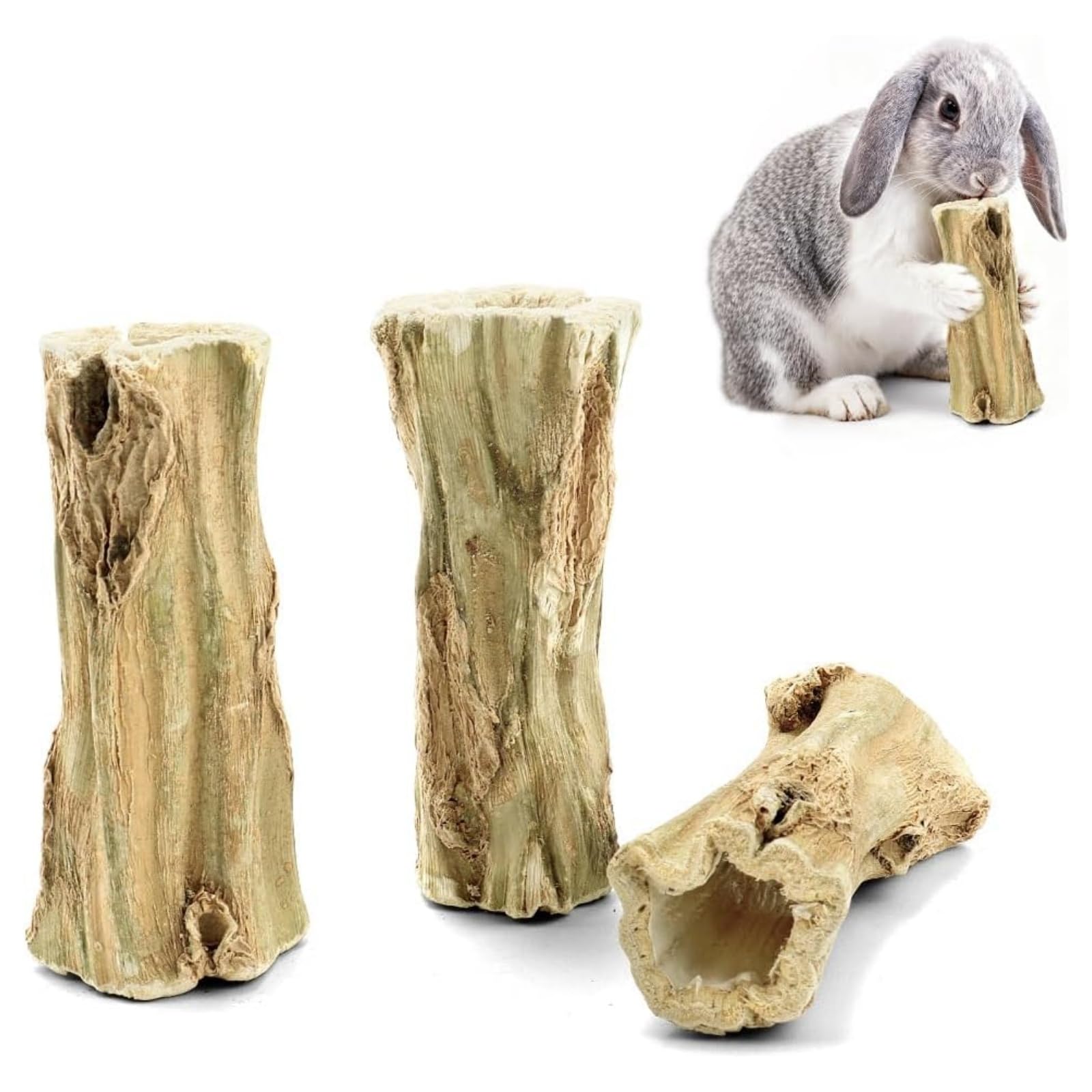 3PCS Rabbit Chew Toys,Rabbit Teeth Grinding Toys,Rab-Bit Chew To-Ys For Teeth,To-Ys For Small Animals,Small Animals Cage Accessories,Pet Supplies Activity Play For Dental Health,Suitable For Hamsters
