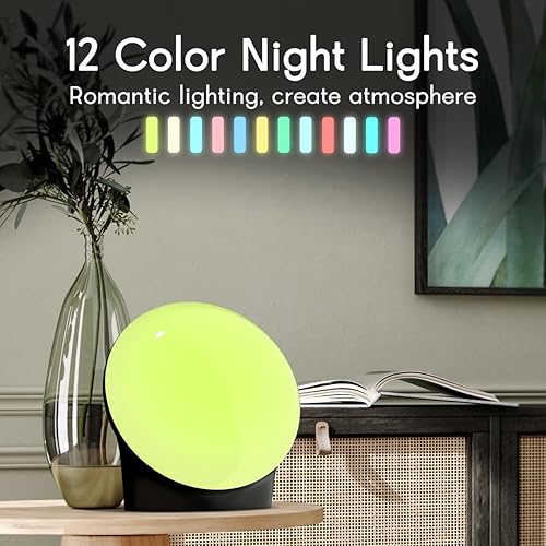 Miniatura 3 de BrownNoise Máquina de ruido blanco con 30 sonidos relajantes, máquina de luz nocturna y sonido de 12 colores, 36 niveles de volumen, 5