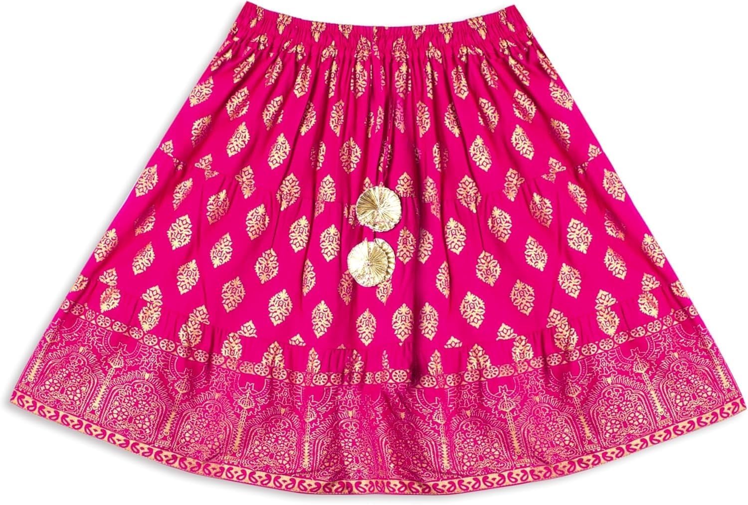 Chandrakala Kids Lehenga Choli Set for Girls (KL120-P)
