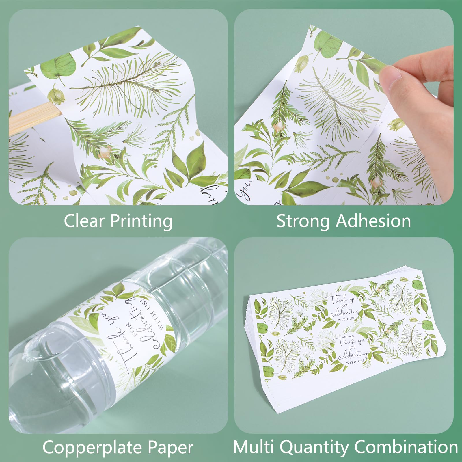 50 Stück Wasserflaschenetiketten Für Hochzeiten – Wasserdicht, Personalisierbar, 21 X 5 Cm, Bunt, Für Hochzeitsdekoration & Feiern