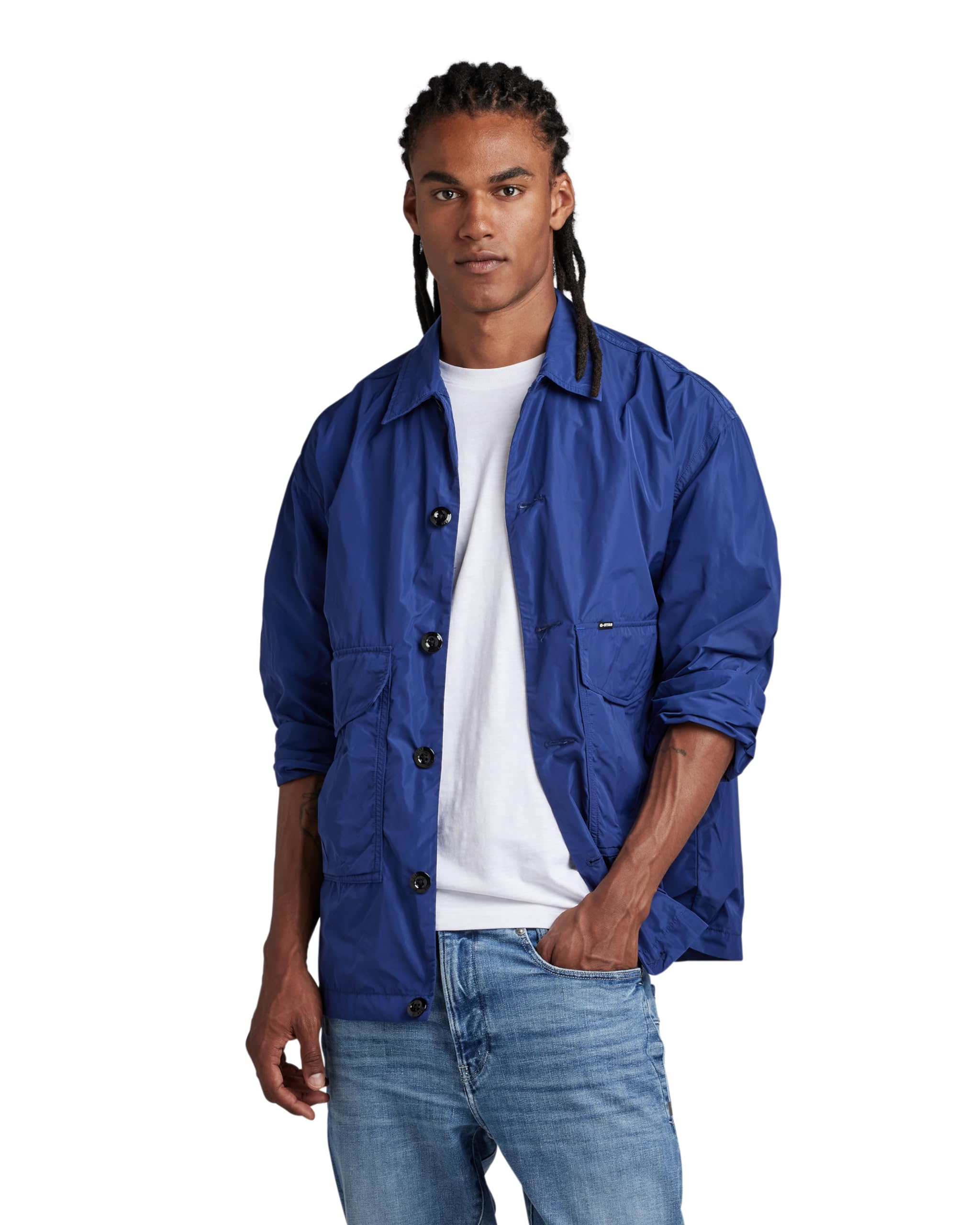 G-STAR Men's Worker Utility Oversized Casual Shirt