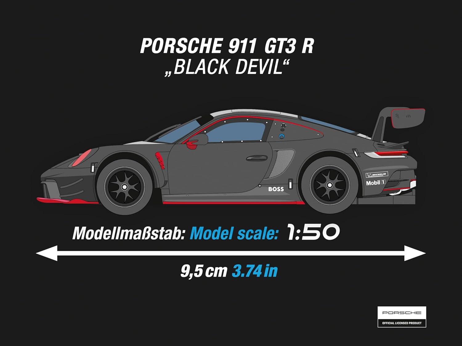 Carrera HYBRID Devil Drivers Race track, latest generation racing fun, with 2 legendary Porsche 911 GT3 R racing cars, scale 1:50, hybrid technology with AI support, control via smartphone app