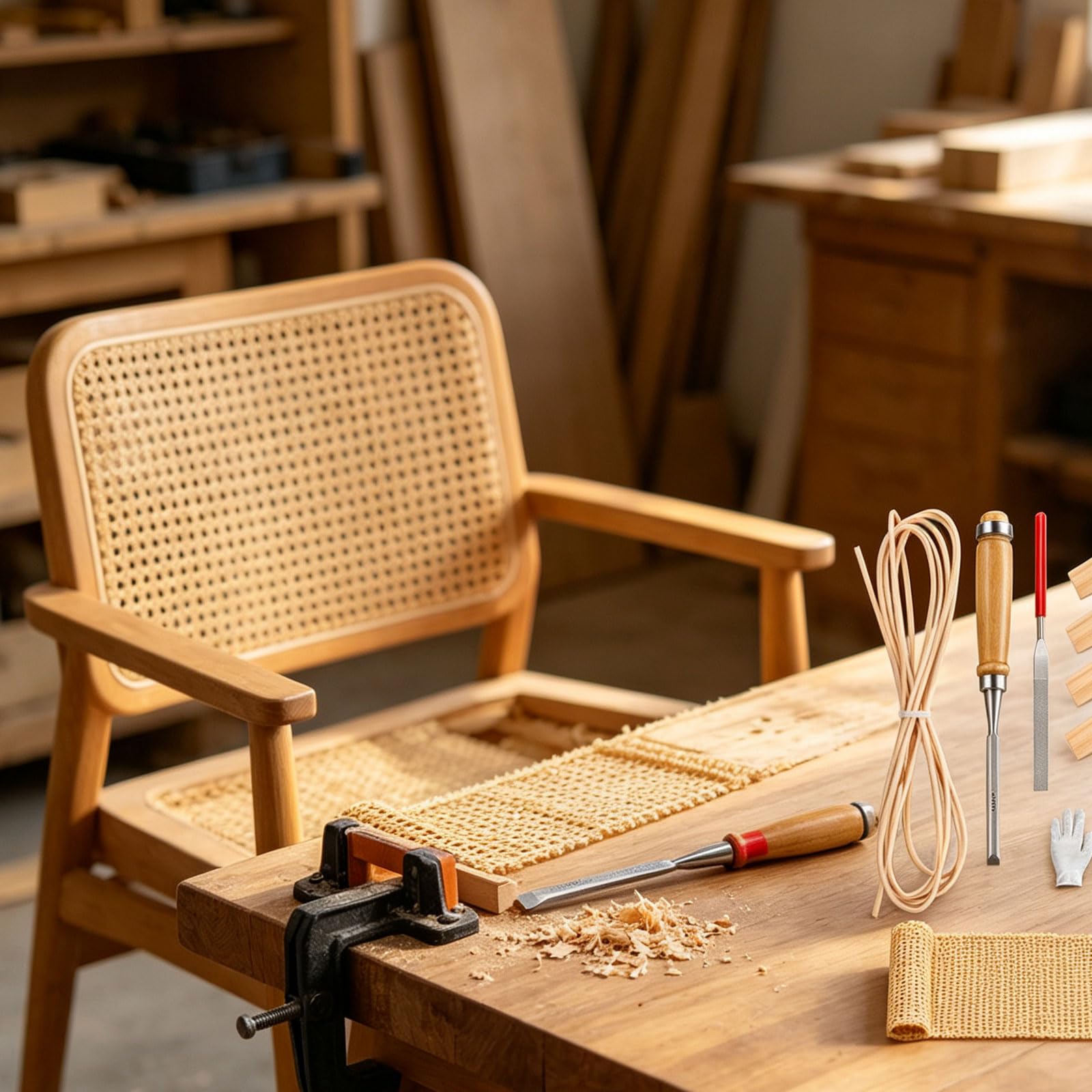 Generisch Erneuerungsset für Haushaltsmöbel mit Rattan Gurtband