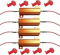 Vista 1 de 4 resistencias de carga de 50 W y 6 ohmios, arregla bombilla LED rápido Hyper Flash, código de error de parpadeo de señal de giro, adaptador