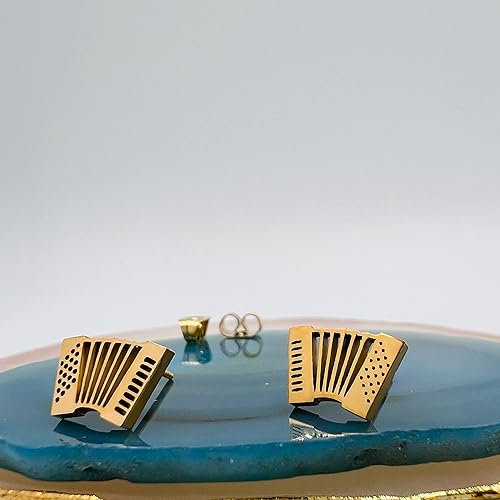 Miniatura 3 de Pendientes de música - Accesorios de música - Pendientes de nota musical para niños y niñas - Pendientes de trompeta - Accesorios musicales para