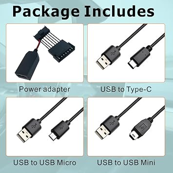 Dashcam Power Adapter (7-pin Type B) - Compatible withw/Select Nissan, Mitsubishi, Toyota, More, Connects to Rearview Mirror, Built-in USB Power Source