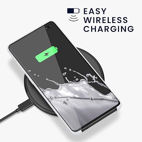 Miniatura 5 de kwmobile Funda compatible con Samsung Galaxy S10 PlusS10+ - Funda de silicona TPU con acabado suave, color blanco mate