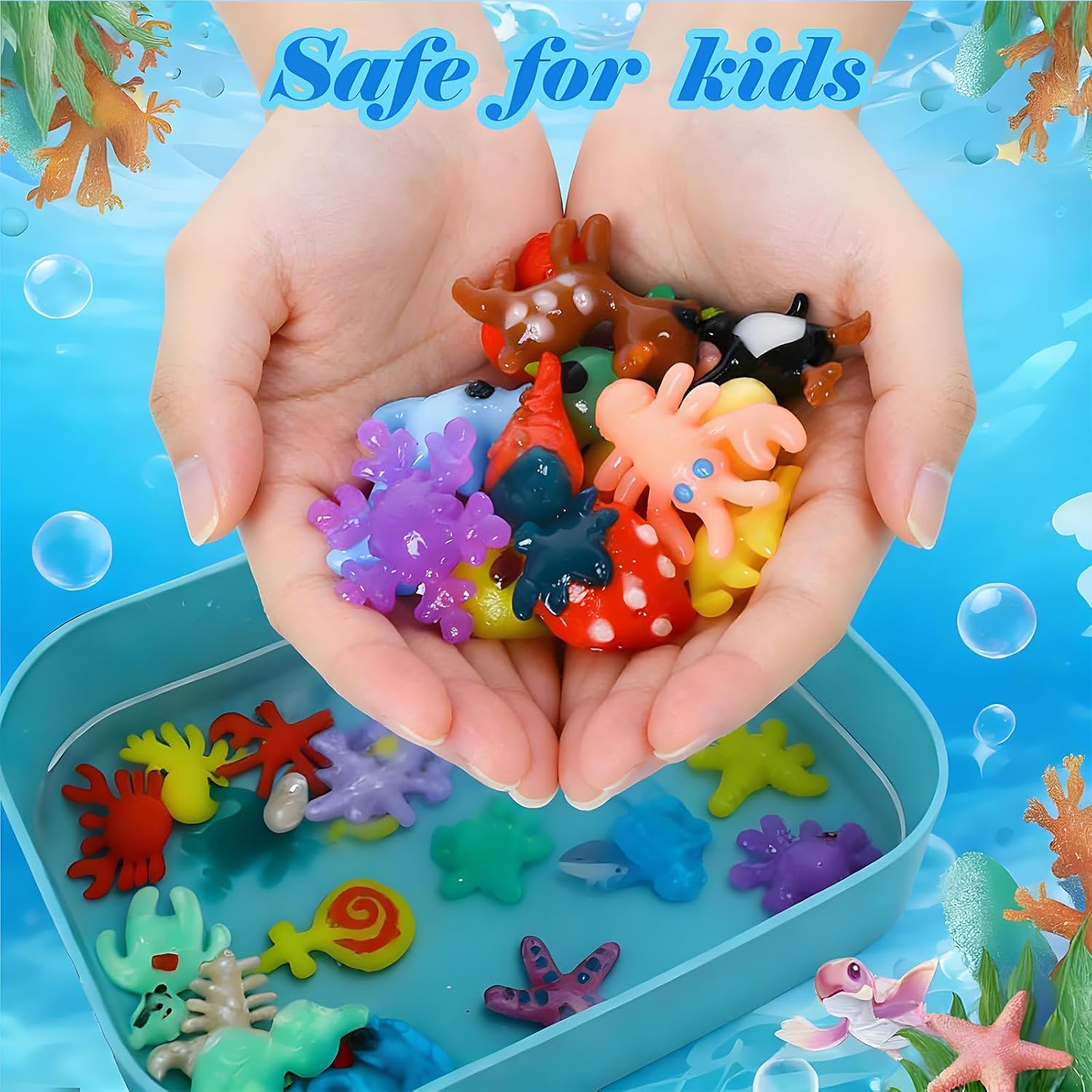 Magic Water Elf Toy Kit,12 Colors 3D DIY Water Gel Beads Kit with 14 Animal Molds,Complete Water Toy Set with Storage Box,Handmade STEM Craft Kits for Boys Girls Age 4+, Birthday Christmas Gift
