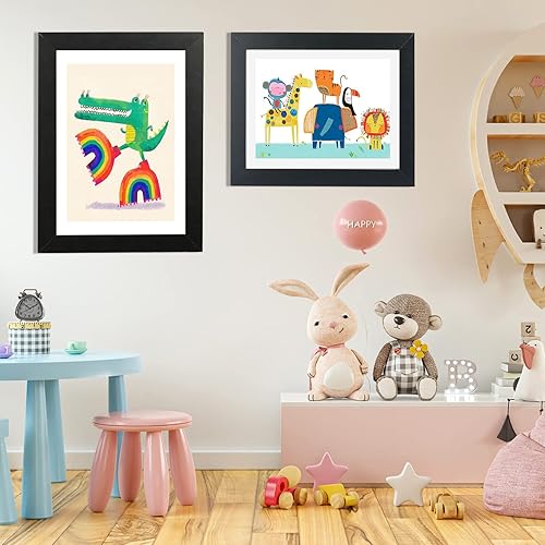 Miniatura 9 de Sank Proyectos de marcos de arte para niños, apertura frontal y exhibición de imágenes intercambiables para DIN. Marcos de almacenamiento A4, marcos