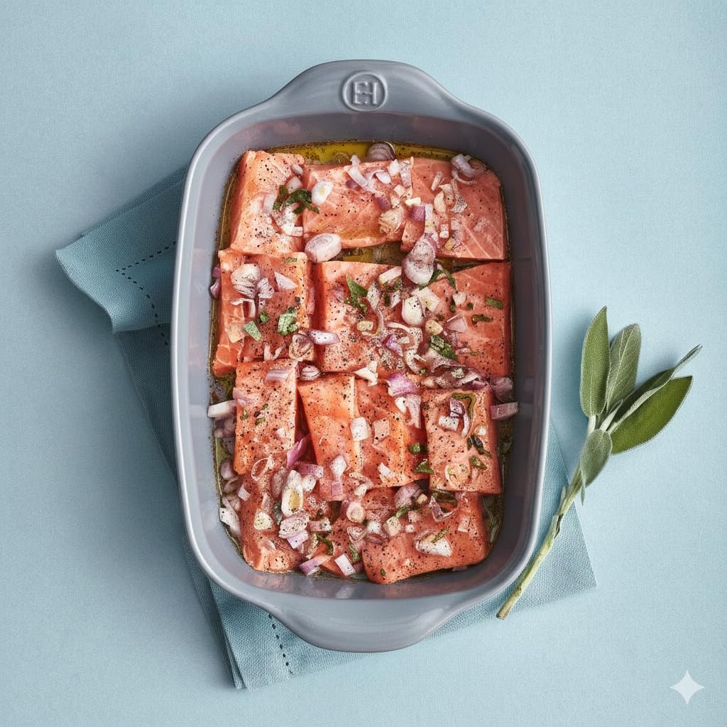 Emile Henry Petit Plat Rectangulaire Ultime – 2|4 personnes – Céramique Haute Résistance – Cuisson Homogène et Service du Four à la Table – Coloris Perle – Fabriqué en France
