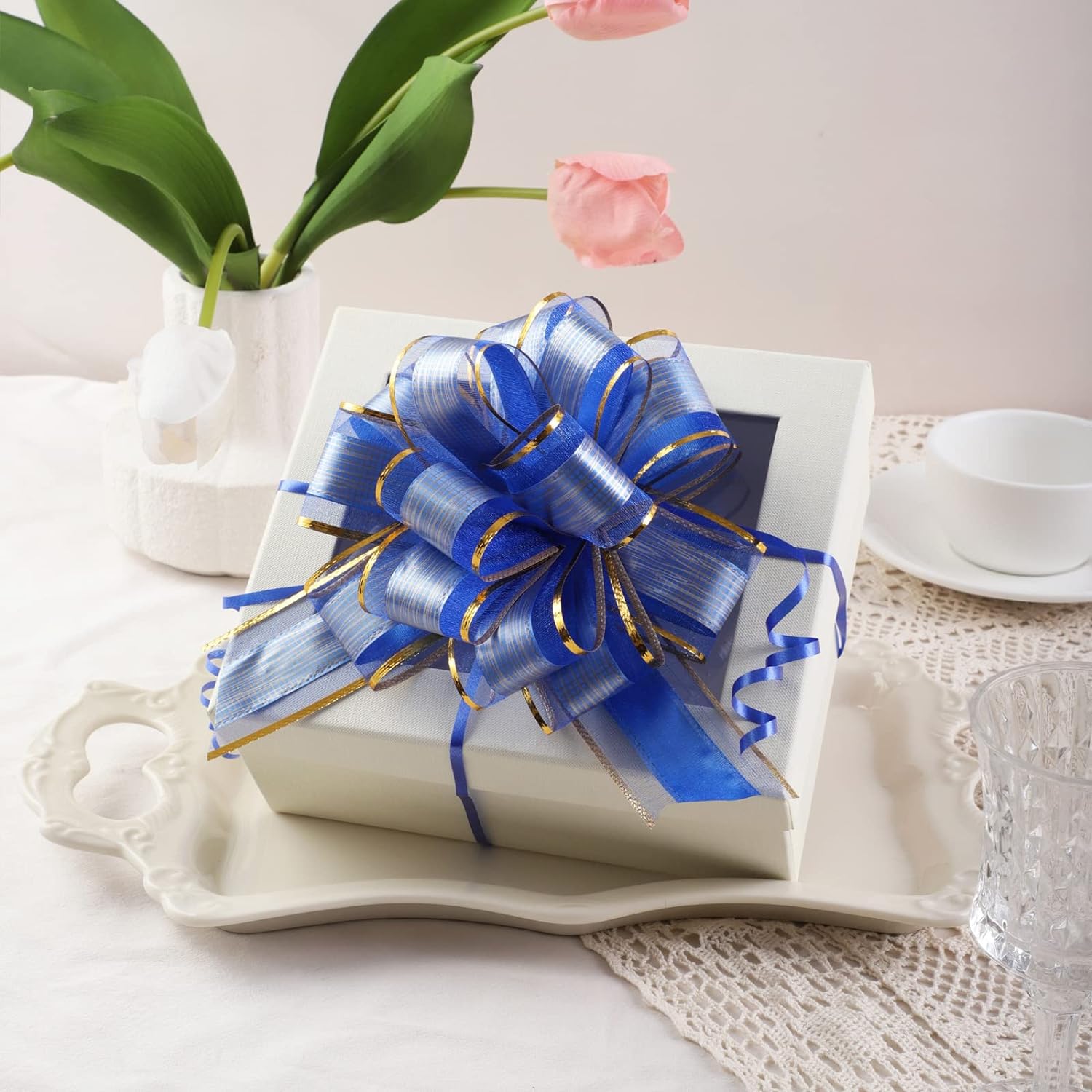 Fiocchi Per Cesti, 30 Fiocchi Rossi Grandi Per Confezioni Regalo, Fiocchi Grandi Per Fiocchi Regalo, Fiocchi Da Tirare Per Cesti Regalo, Decorazioni Per Regali Di Nozze (rosso