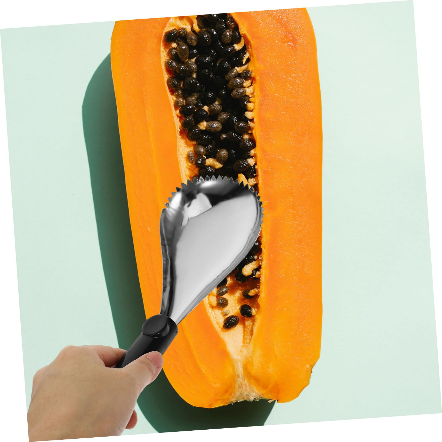 Ciieeo 4 Sätze Kürbisschaufel Orange Löffel Zum Schnitzen Von Kürbissen Kochgeräte Obstschaber Ananasentkerner Küchenkernschaufel Grapefruit-schöpfer Corer Rostfreier Stahl 2 Stück * 4