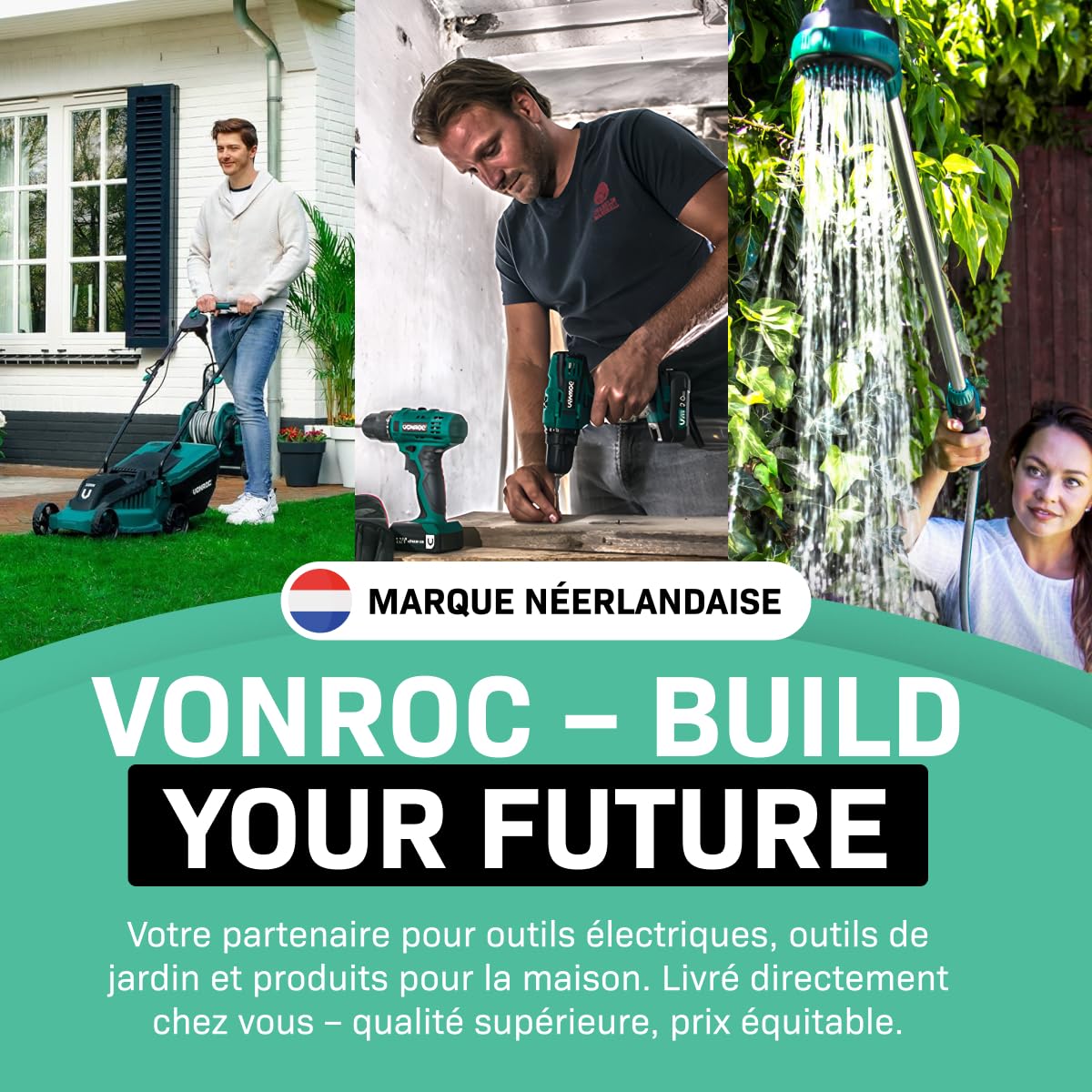 VONROC Chariot Plateforme Pliable 150 kg – Plateau Antidérapant 47 x 73 cm – 2 Roues Pivotantes 360° – Poignées Softgrip – Chariot de Transport pour Atelier, Déménagement et Usage Professionnel