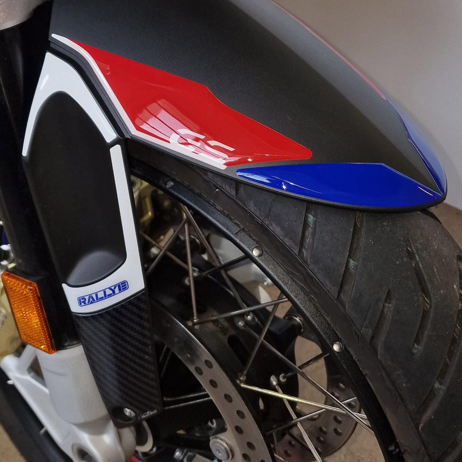 Resin Bike Motorcycle 3D Stickers Compatible with Bmw R 1250 GS Adventure Rallye 2021-2024. Fender Side Plates Protections from Impact and Scratches. Resin Stickers - Made in Italy