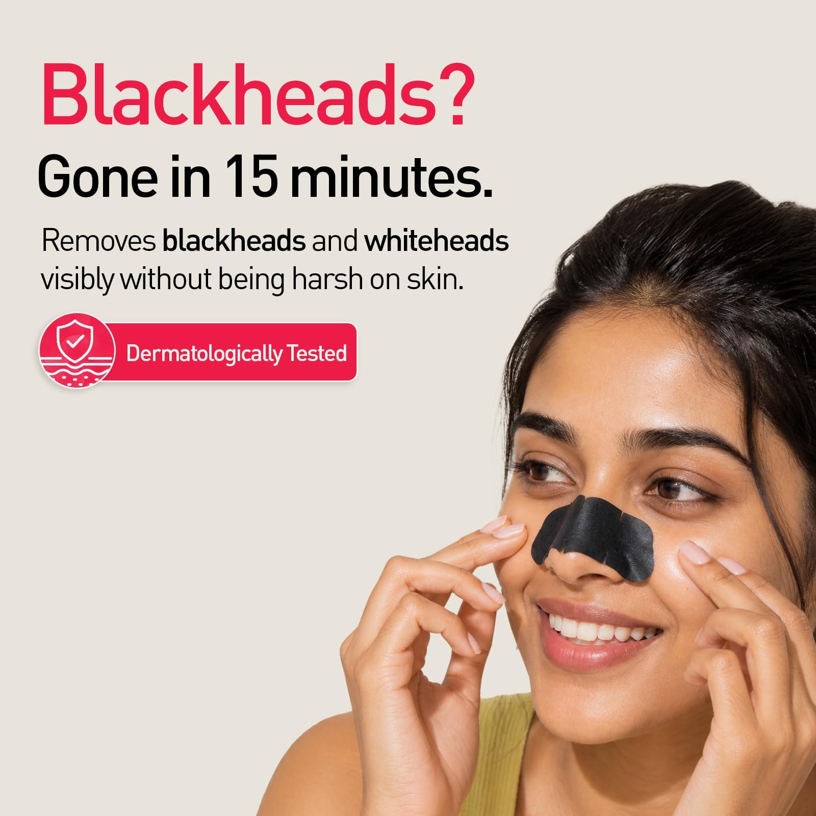 Sirona Bamboo Charcoal Blackheads Remover Nose Strips for Women – Pack of 4 * 2 | Painless & Instant Removal of Whiteheads, Blackheads, Pore Cleanser, Dirt & Oil
