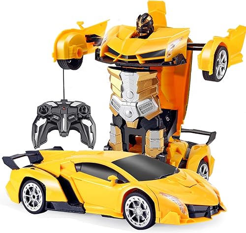 Miniatura 2 de Remote Control Car - Transform Robot RC Cars Contains All Batteries One-Button Deformation and 360 Degree Rotating Drifting, Present Christmas
