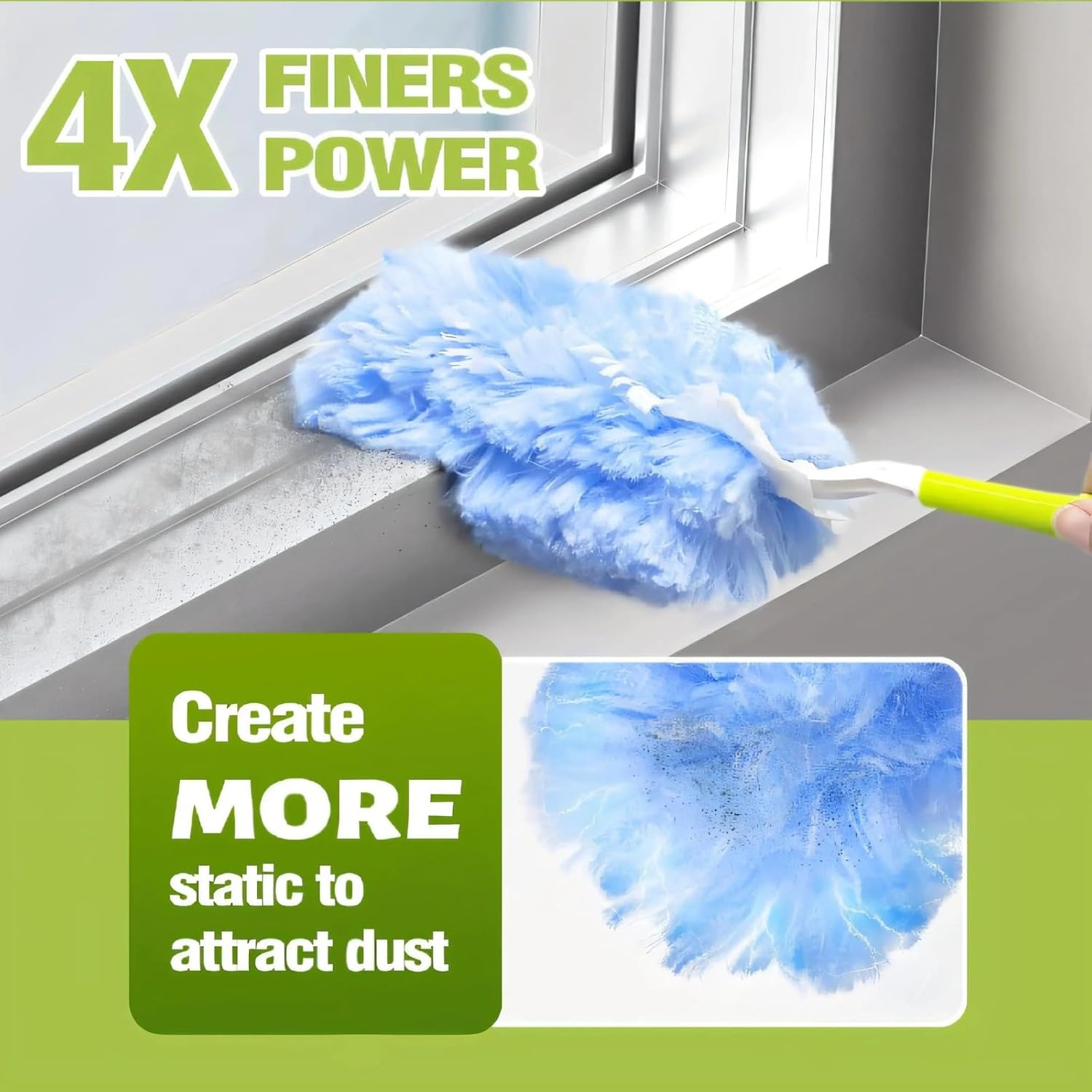 Anti Fiber Pad Design Helps Reduce Household Waste Dusting Wand Refill