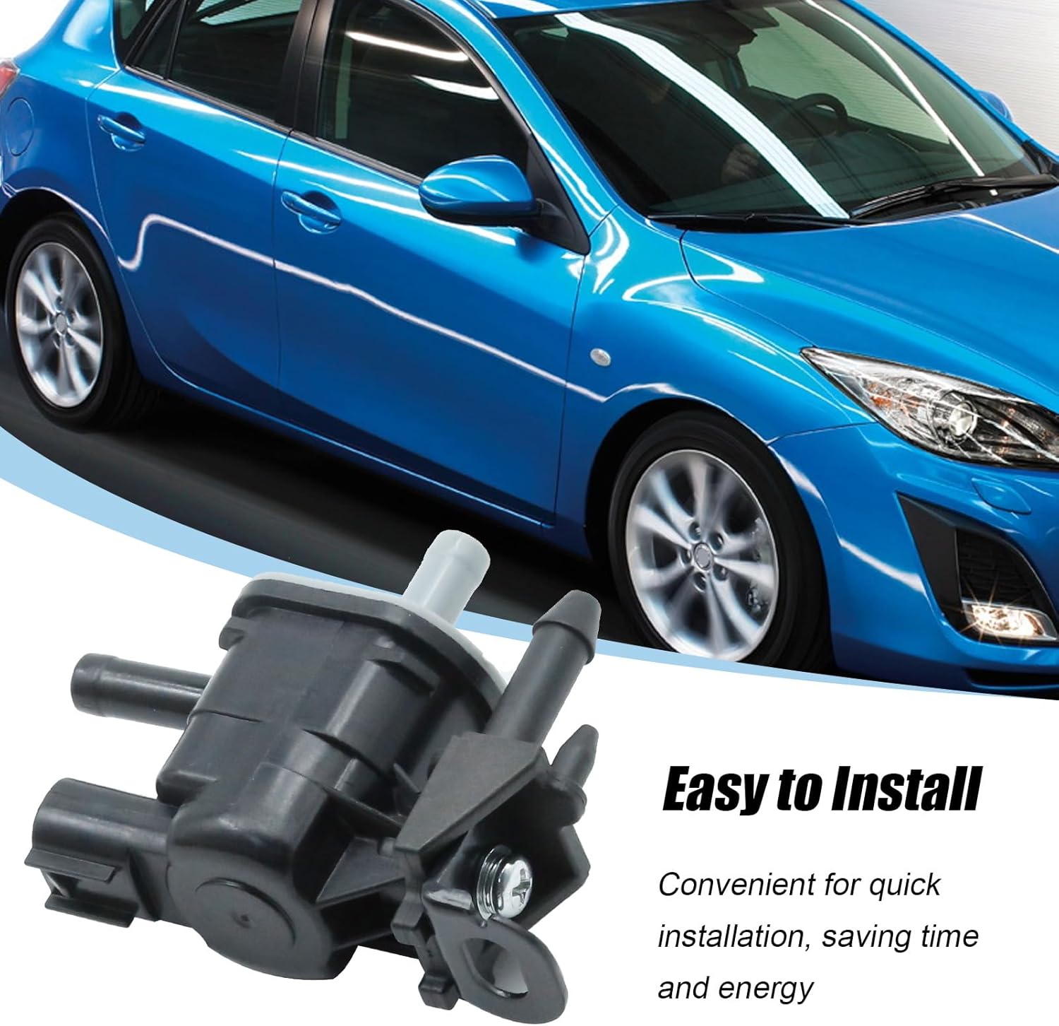 MDEOOSKY 911-490 Vapor Canister Purge Solenoid Valve, Replacement for Mazda 3 2010-2013 CX-7 2010-2012 MX-5 Miata 2009-2015 Toyota RAV4 2006-2012, Replaces 258600V020 2586028140 2.0L-2.5L