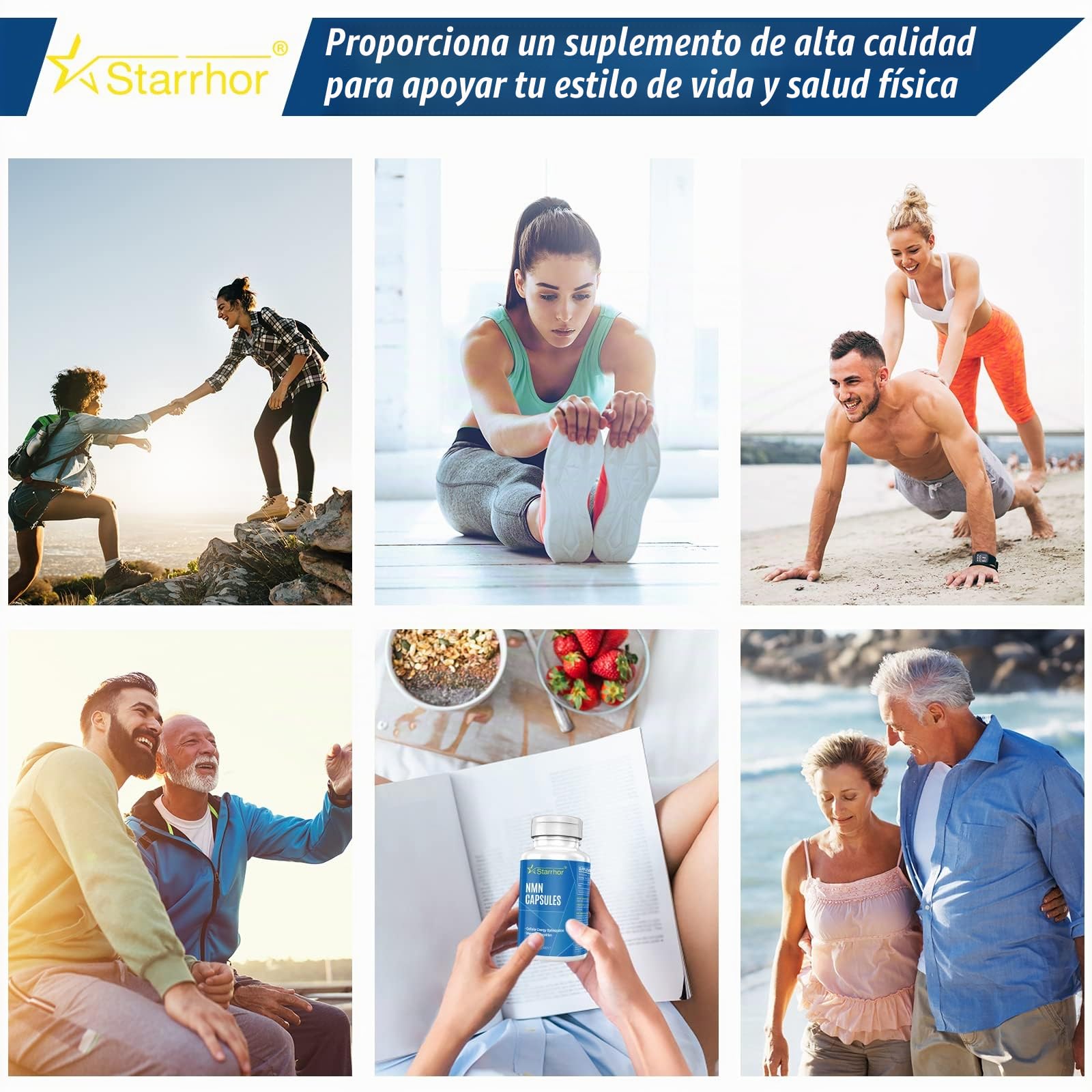 500 mg Máxima Pureza NAD Cápsulas Mejor Absorción y Aumento de Niveles de NAD+ (60 unidad (Paquete de 2))