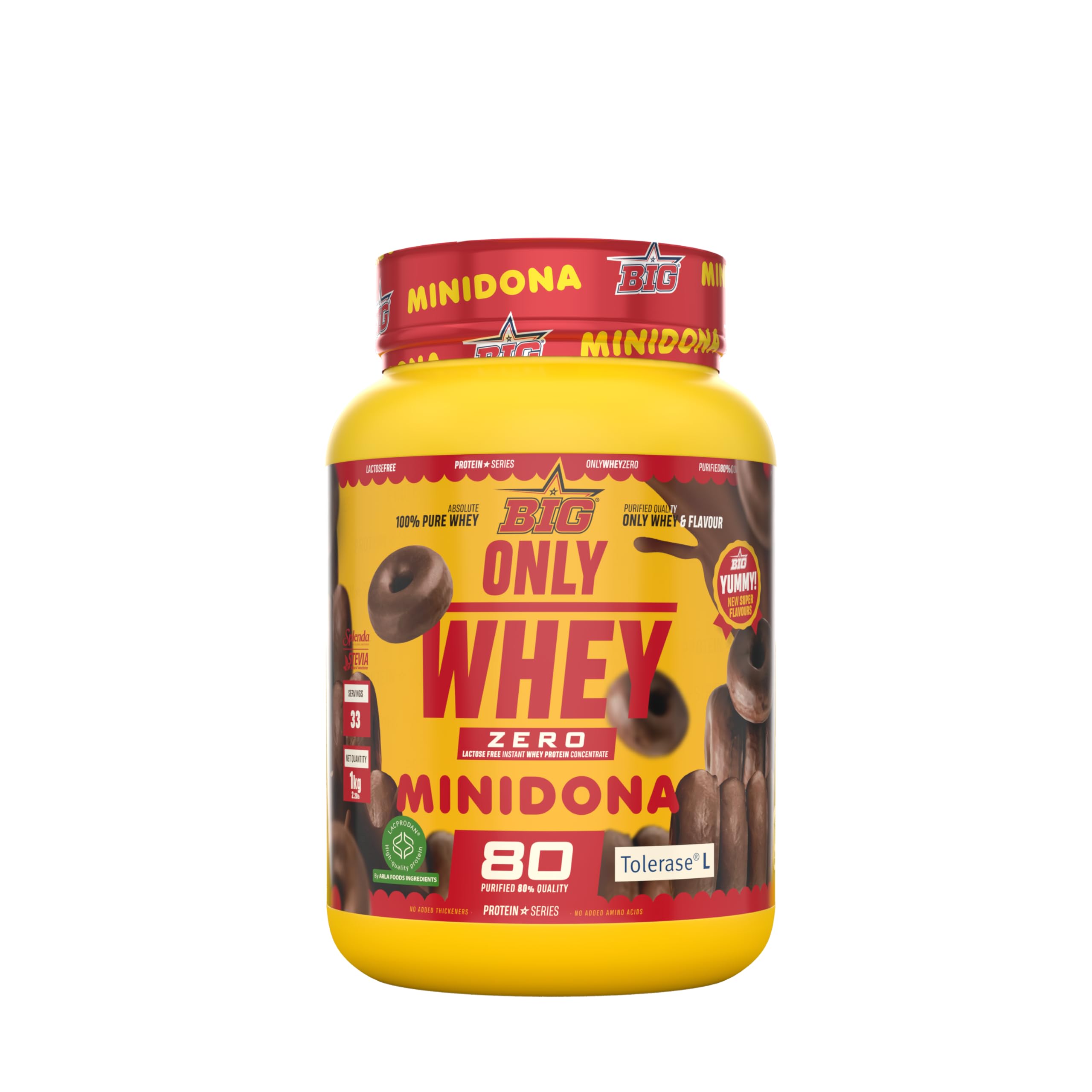 BIG - Proteinas Whey - Proteina en Polvo para Desarrollo de Masa Muscular y Recuperación - Materia Prima Premium - Whey Protein Sin Lactosa, Sin Azúcar, Sin Grumos (1Kg, Cacaolat) — view 22