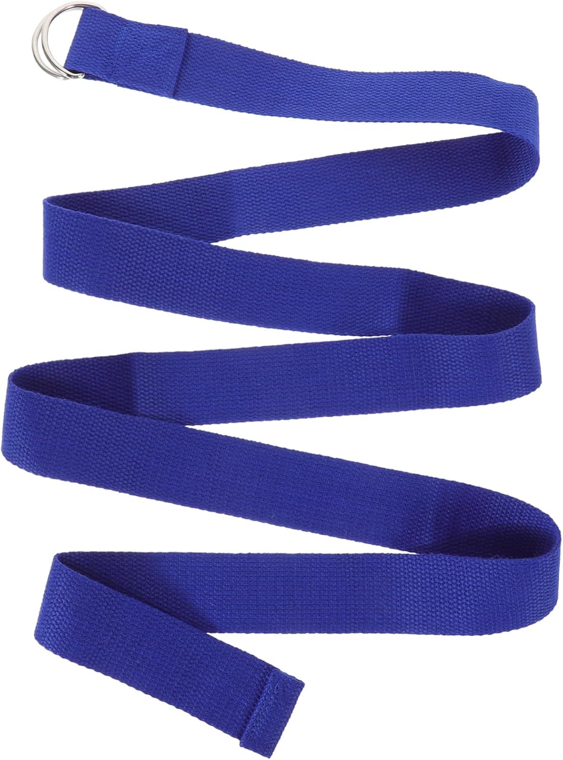 5pcs Adjustable Non-elastic Yoga Straps with Metal D-ring for Stretching and Flexibility Training Stable Webbing Fitness Straps for Pilates Exercise and Daily Workout