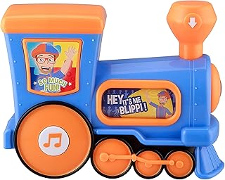 Blippi Toy Train for Kids, Includes Built-in Music and Sound Effects, Musical Toy Designed for Fans of Blippi Toys and Blippi Gifts for Kids Aged 3 and Up