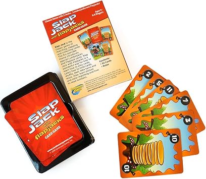 Continuum Games Slap Jack Flap Jacks Card Game - Kids Age 4 & Up | 2-4 Players, Ages 4 and Up, Fast-Paced Slapping and Matching Card Game