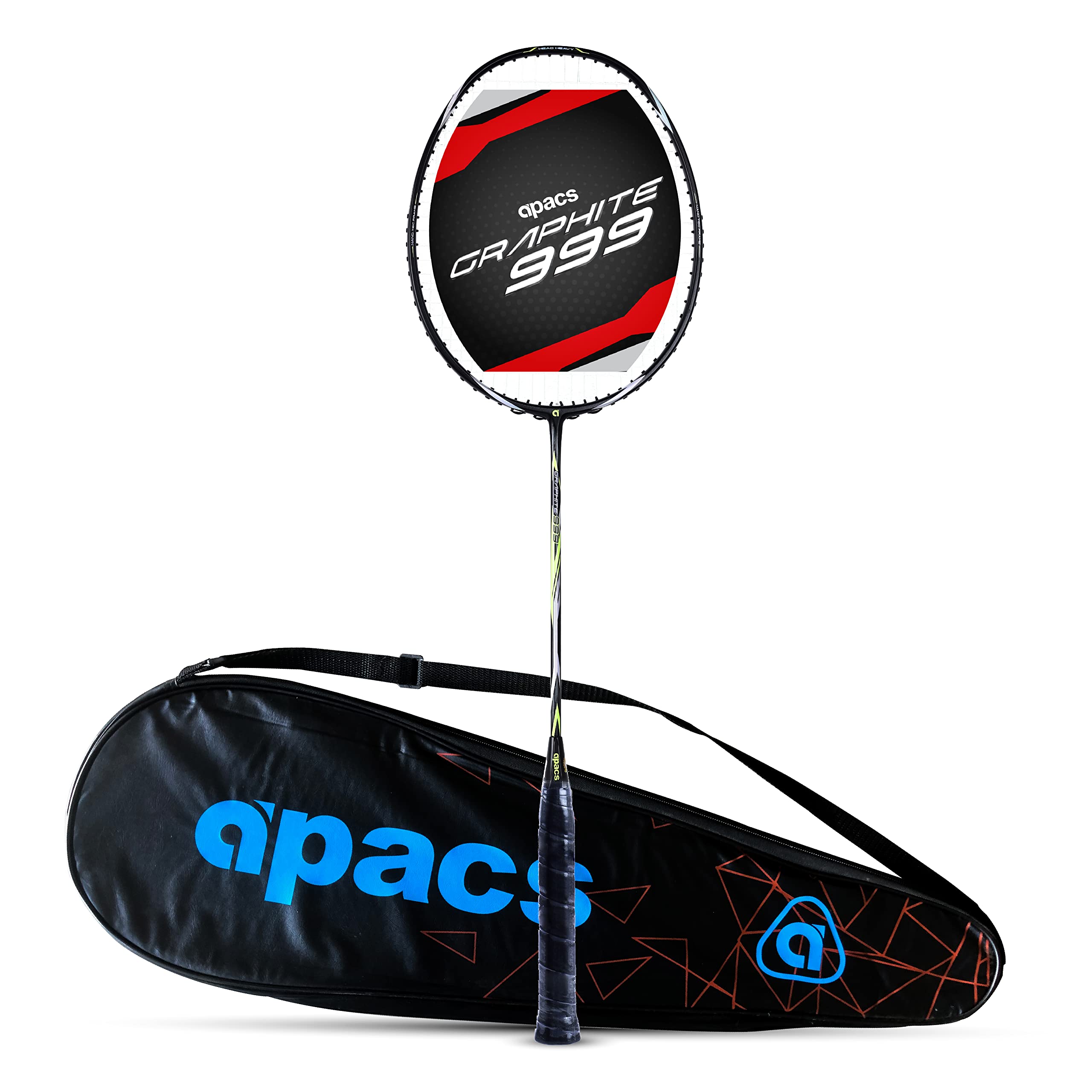Graphite 999 (Japanese Graphite, 30 LBS) Ultra Strong | Highly Durable | Professional Unstrung Badminton Racket (Black Green)