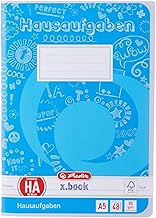 Herlitz Exercise Book A5, Wood-Free Paper, 80 g/m², 48 Sheets, White
