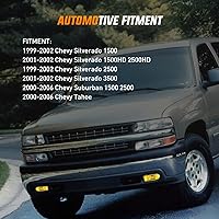 Vista 8 de Nilight - Juego de luces antiniebla compatible con Chevy Silverado 1999 2000 2001 2002 1500 2500 2001-2002 3500 Chevy Silverado 2000-2006 Suburban