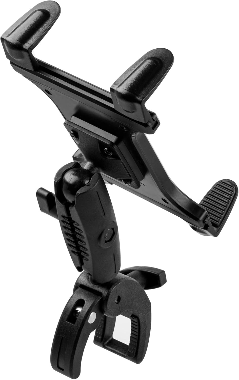 Tackform Universal Tablet Holder Compatible with Stationary Bicycle, Treadmill, Elliptical, Spin Bike, Microphone Stand, and Indoor Exercise Equipment - Compatible with iPad and More