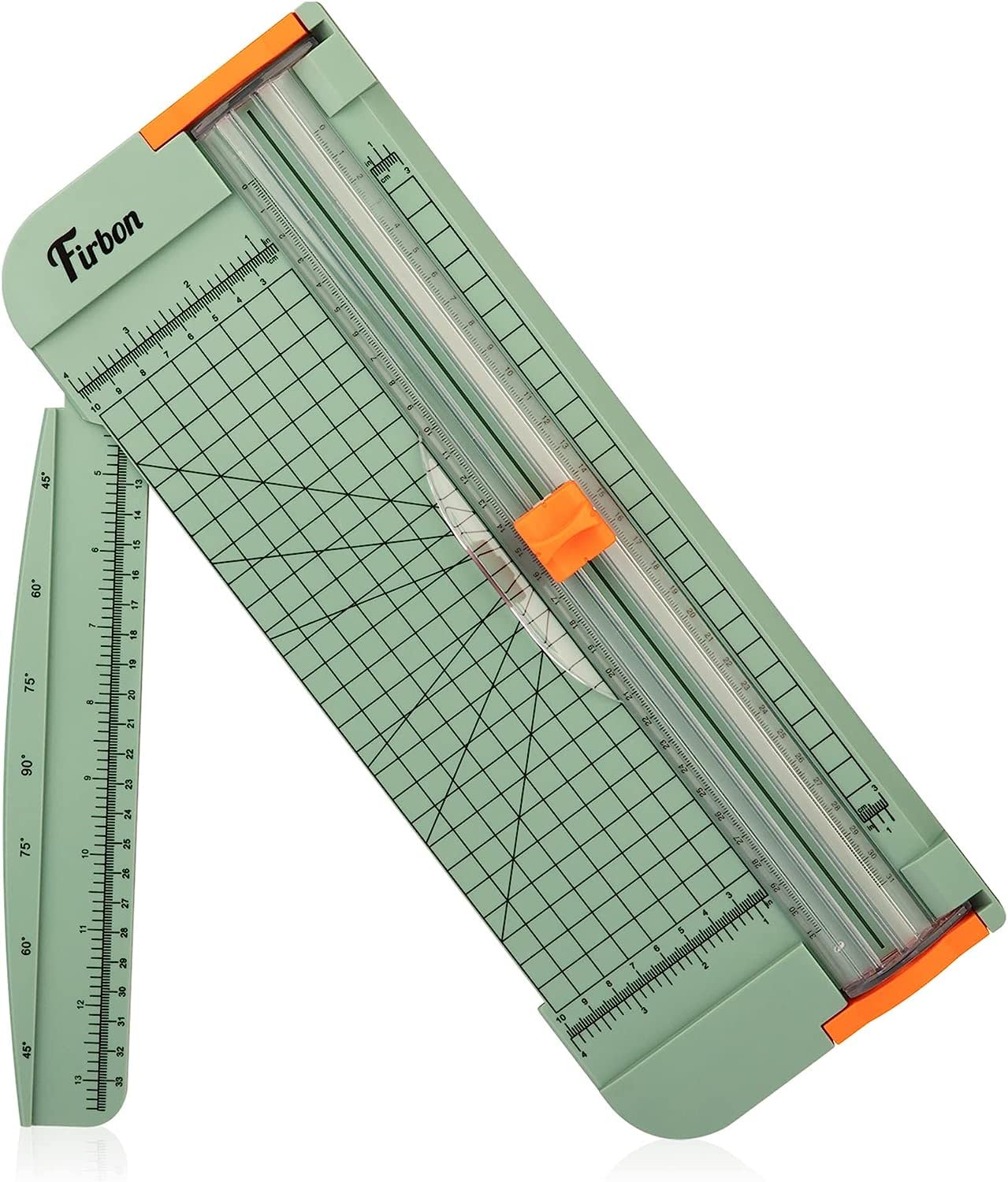 Firbon Cortadora de Papel Titanio 12 inch A4 Cortador con Automático Seguridad Safeguard (Morandi)