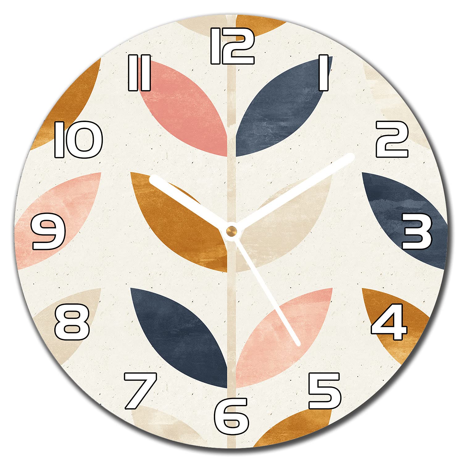 Horloge en verre de sécurité Coloray vintage scandinave de salon