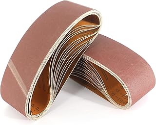 WooZuu 12PCS Sanding Belt 75 x 533mm, Abrasiv...,