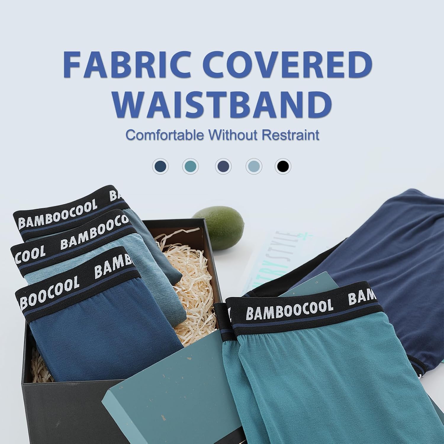 BAMBOO COOL Men's Long Boxer Briefs Performance Long Leg Sports Boxer Brief Underwear MultiPack - Image 6