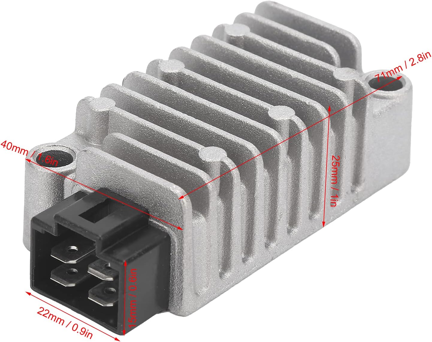 Voltage Regulator Rectifier 3TJ‑81960‑02‑00 Aluminium Alloy ABS OEM Rectifier Replacement Fit for XT225 XT250 TTR 225 TTR 250 TW200