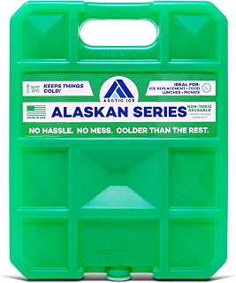 Arctic Ice Alaskan Series Long Lasting Reusable Ice Pack - Freezes at 32° Fahrenheit - Keeps Food & Drinks Cool Without The Risk of Freezing