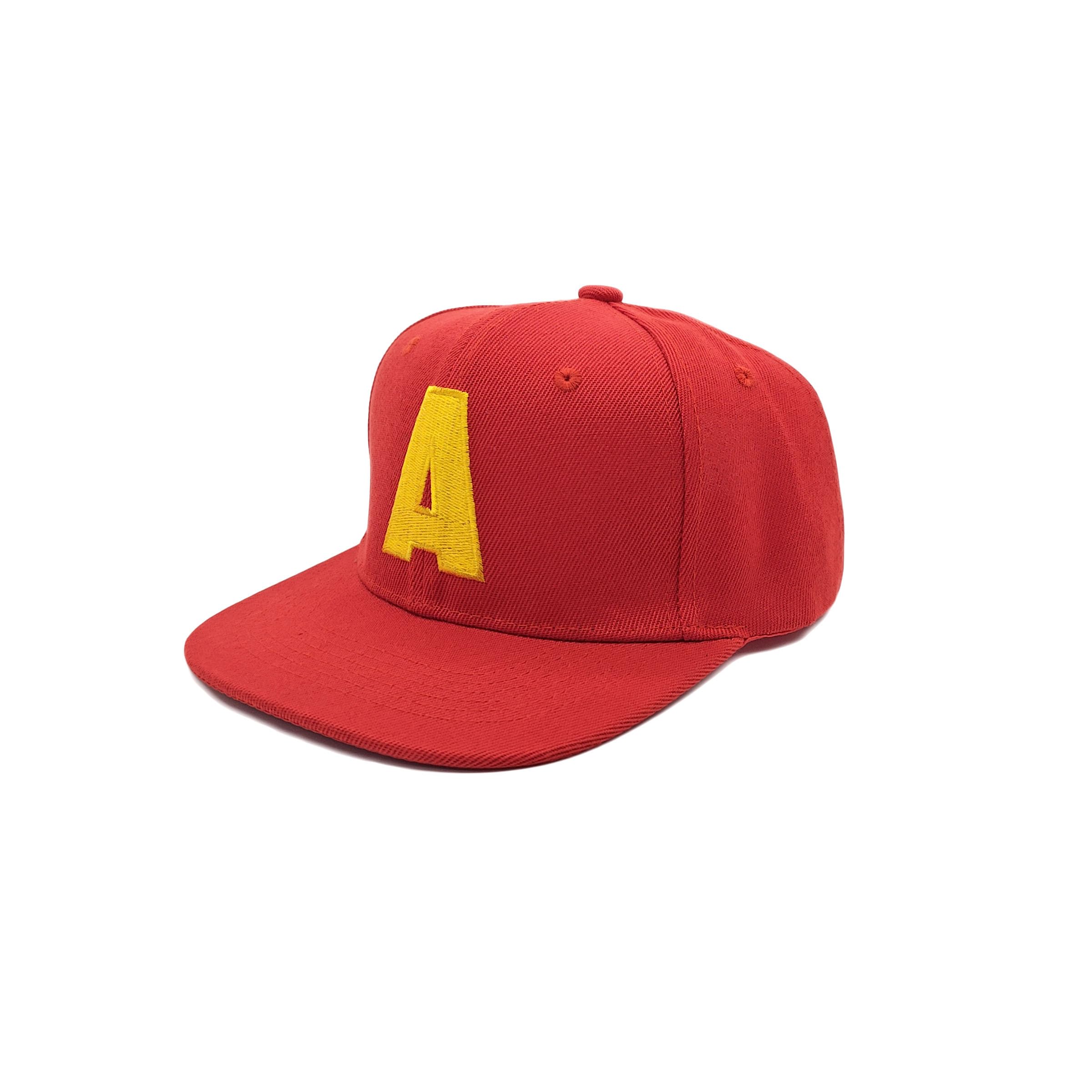 ASVP Shop Casquettes pour Enfants Rouge Bleu Vert avec Bande Réglable et Lettre Brodée Costume