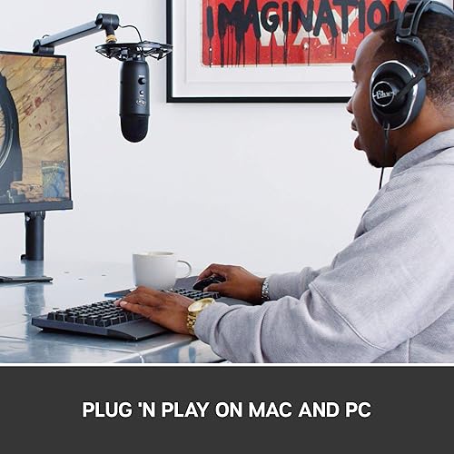 Miniatura 2 de Logitech for Creators Blue Yeticaster Pro Broadcast Bundle con micrófono USB Yeti para juegos, grabación, transmisión, podcasting, montaje de choque