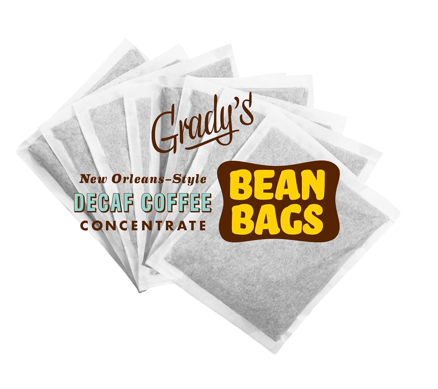Grady's Cold Brew Decaf Coffee, Bean Bag Bundle with 8 (2oz