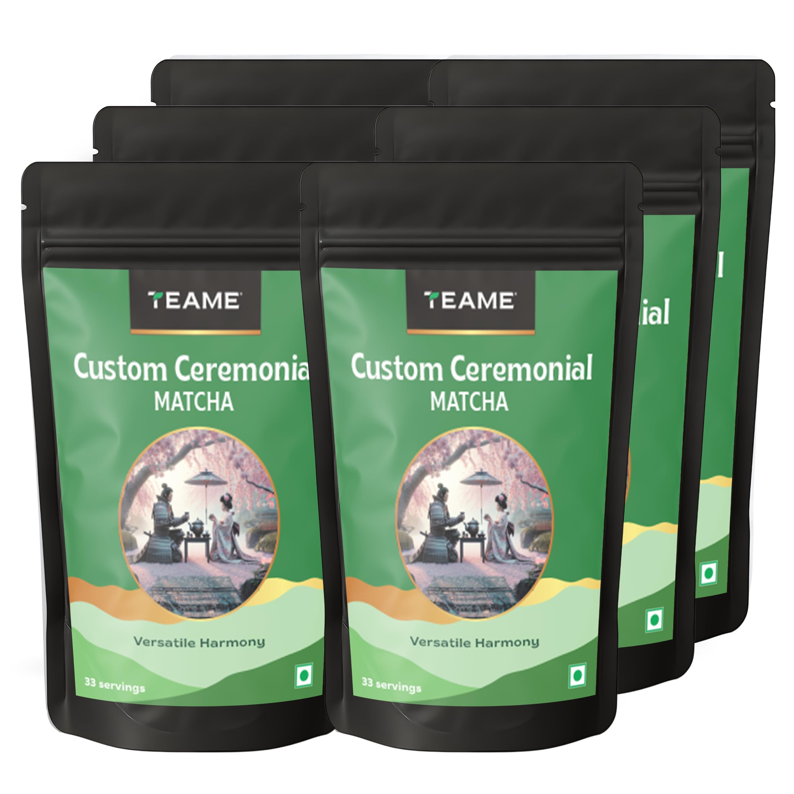 TE-A-ME Matcha Tea Powder - 300g (198 Servings) | Superfood | Custom Ceremonial Japanese Matcha Green Tea Powder