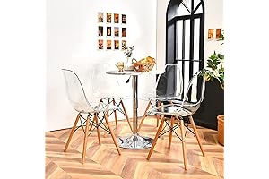 Moccha Clear Dining Chair 4-Piece Set