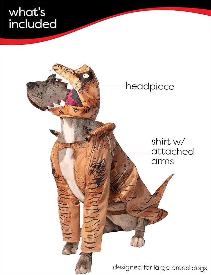 Disfraz de T-Rex Jurassic World para Perros Rubies Talla XXL miniatura 3