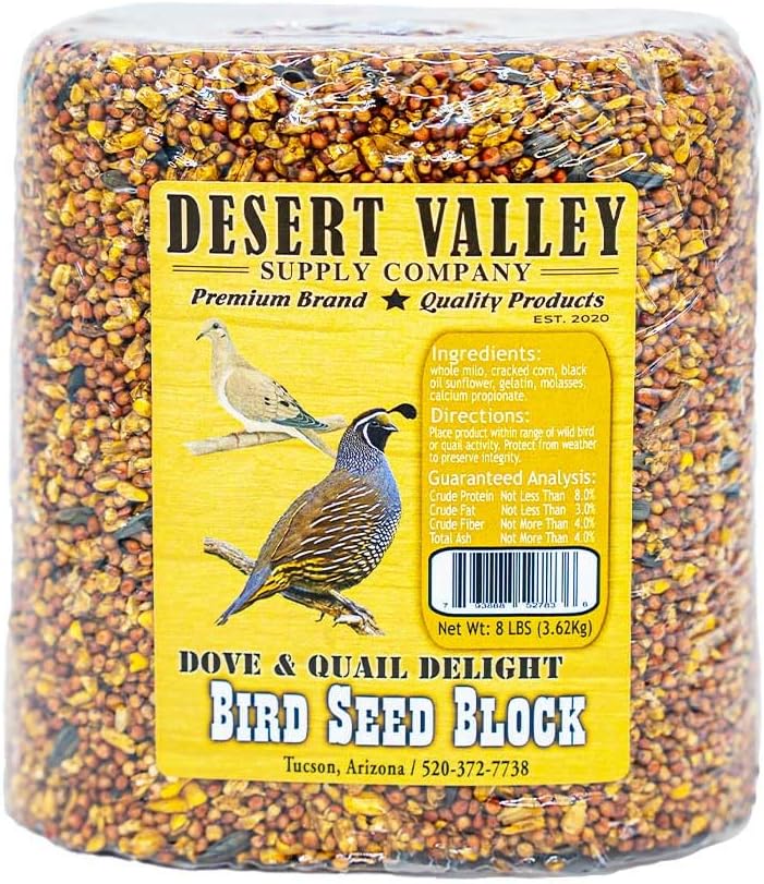 Desert Valley Wild Bird Seed Block Dove & Quail Delight (8-Pounds)