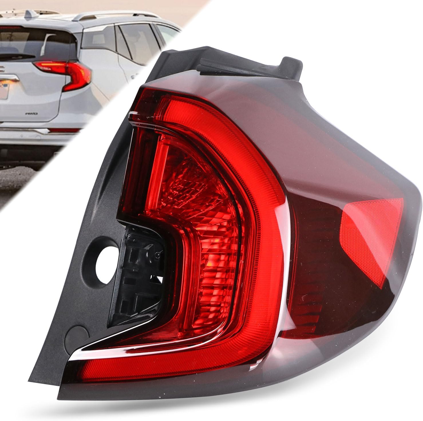 LED Tail Light Compatible With 2022-2025 GMC Terrain SLE/SLT / AT4 Outer Rear Right Passenger Side Taillight Replace 84903103