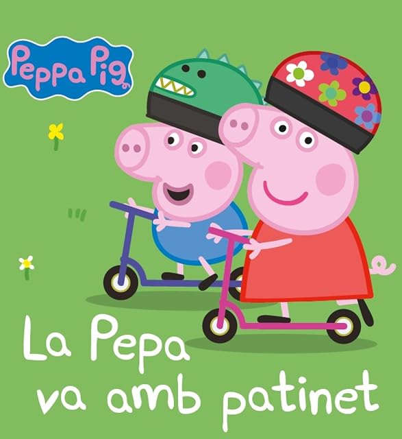Portada de La Peppa Pig. Llibre de Cartró - Pepa Va amb Patinet