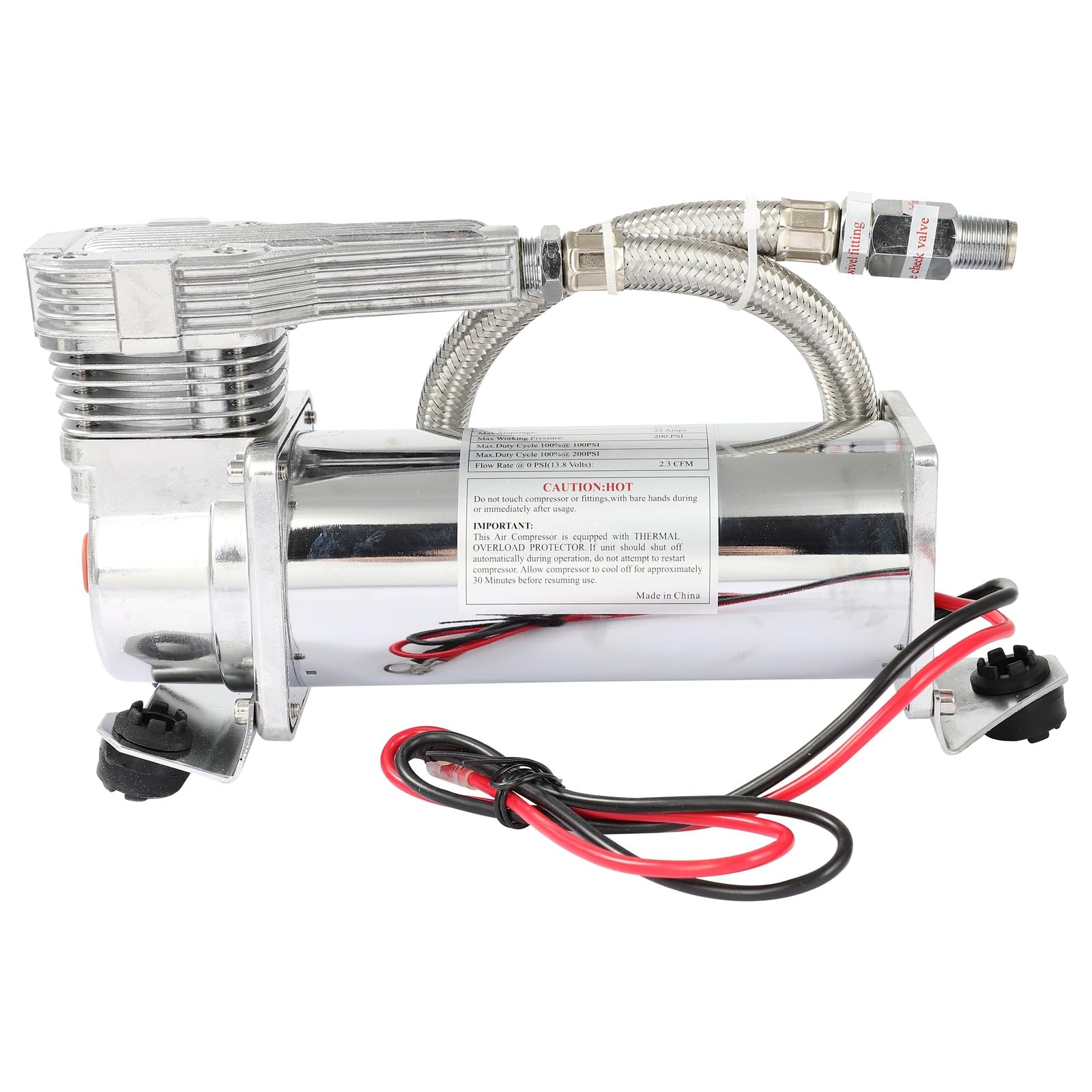 STAYTOP Air Horn Compressor 200 PSI Heavy Duty Train Air Horn/Air Ride Suspension Compressor for Off-Road Vehicles, Bicycles, Motorcycles, RVs, ATVs and Trucks, Balls, Inflatable Boat