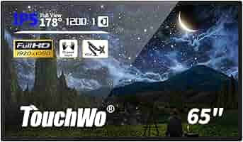 Amazon.co.jp: TouchWo 65インチ タッチパネル式産業用モニター
