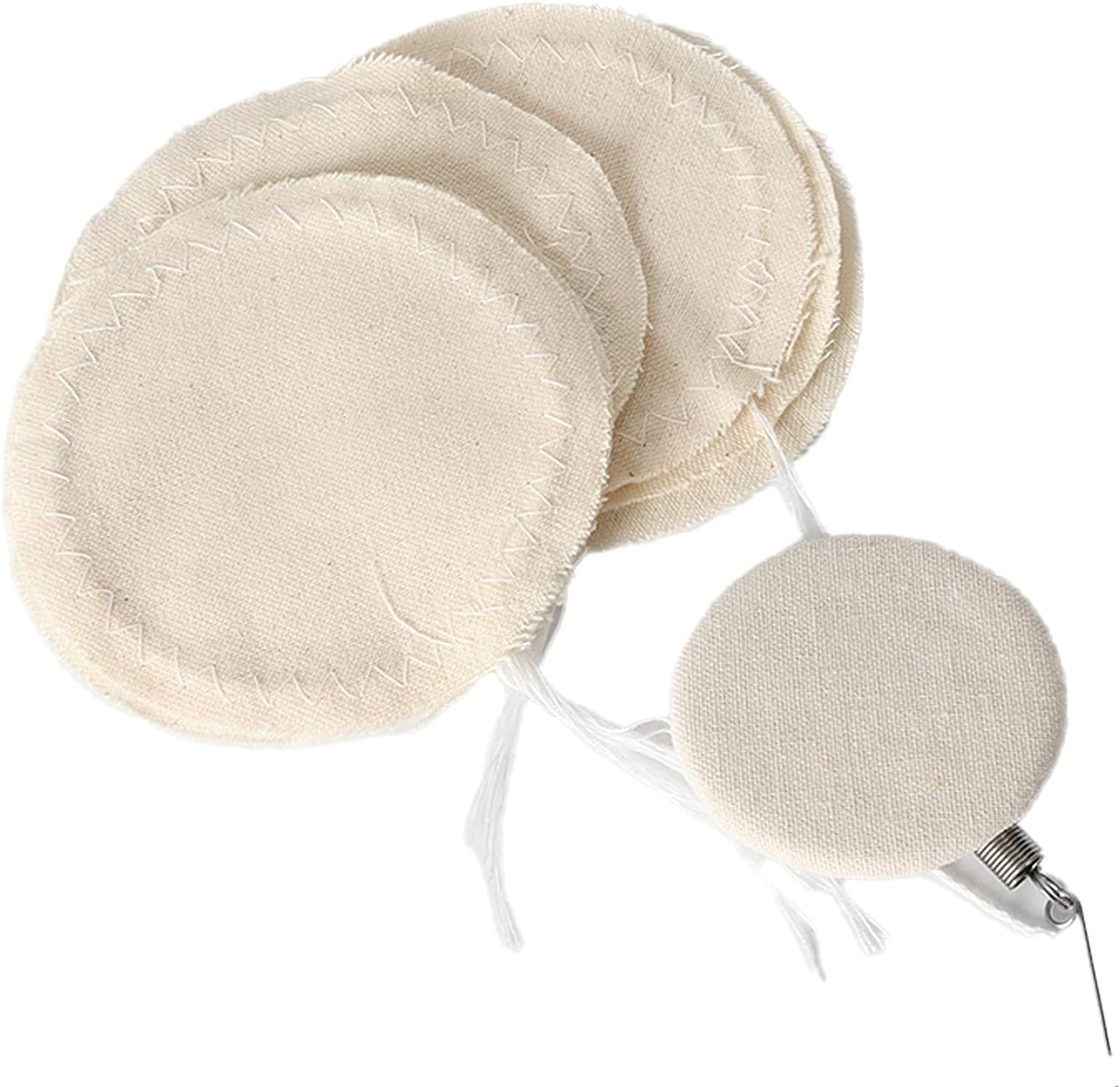 20 Pcs Coffee Siphon Cloth Filter,Coffee Syphon Cloth Replacement Filter for Balance Syphon Maker, Vacuum Pot Filters (Beige)